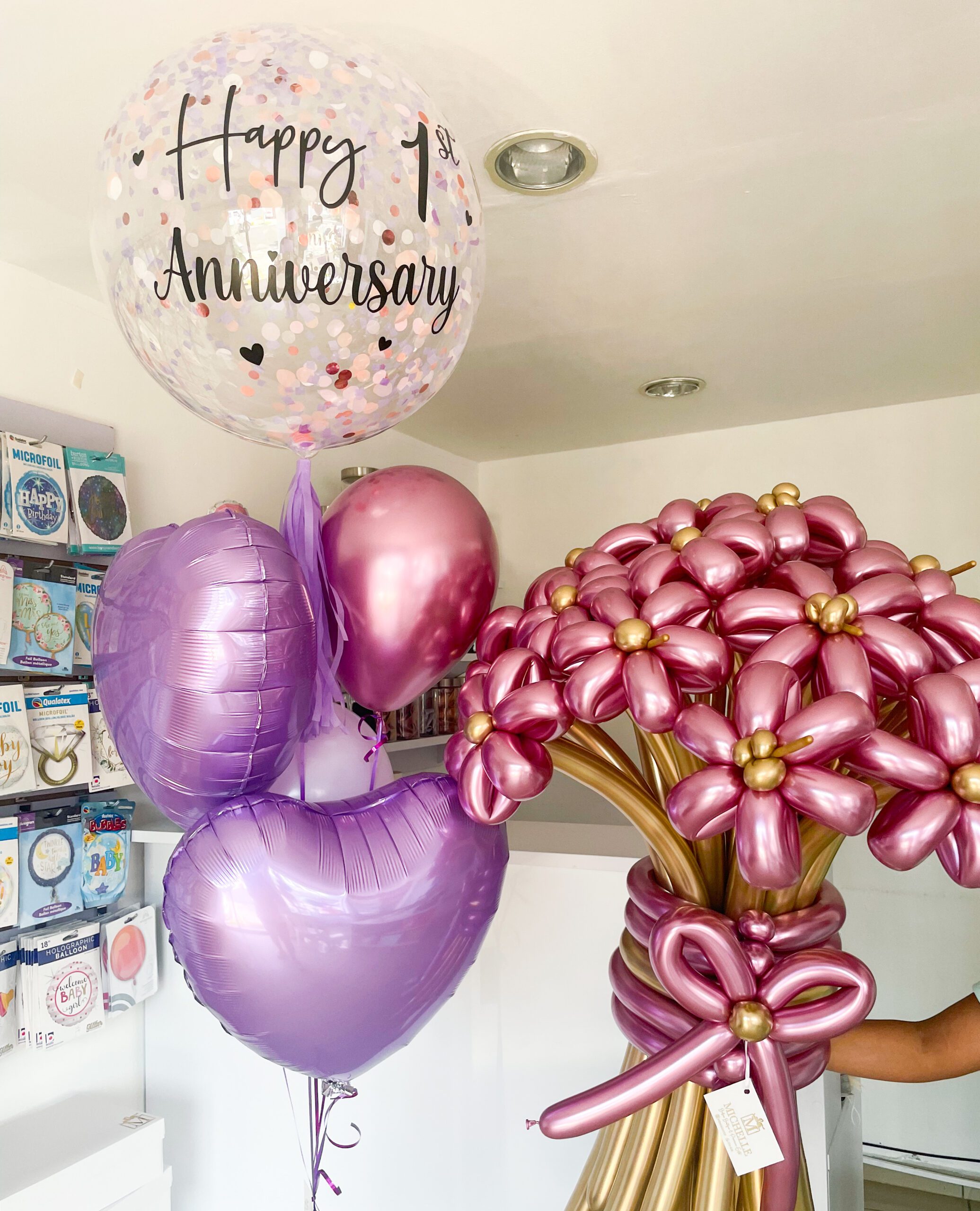 Globo Burbuja Y Ramo De Globos Michelle Gifts